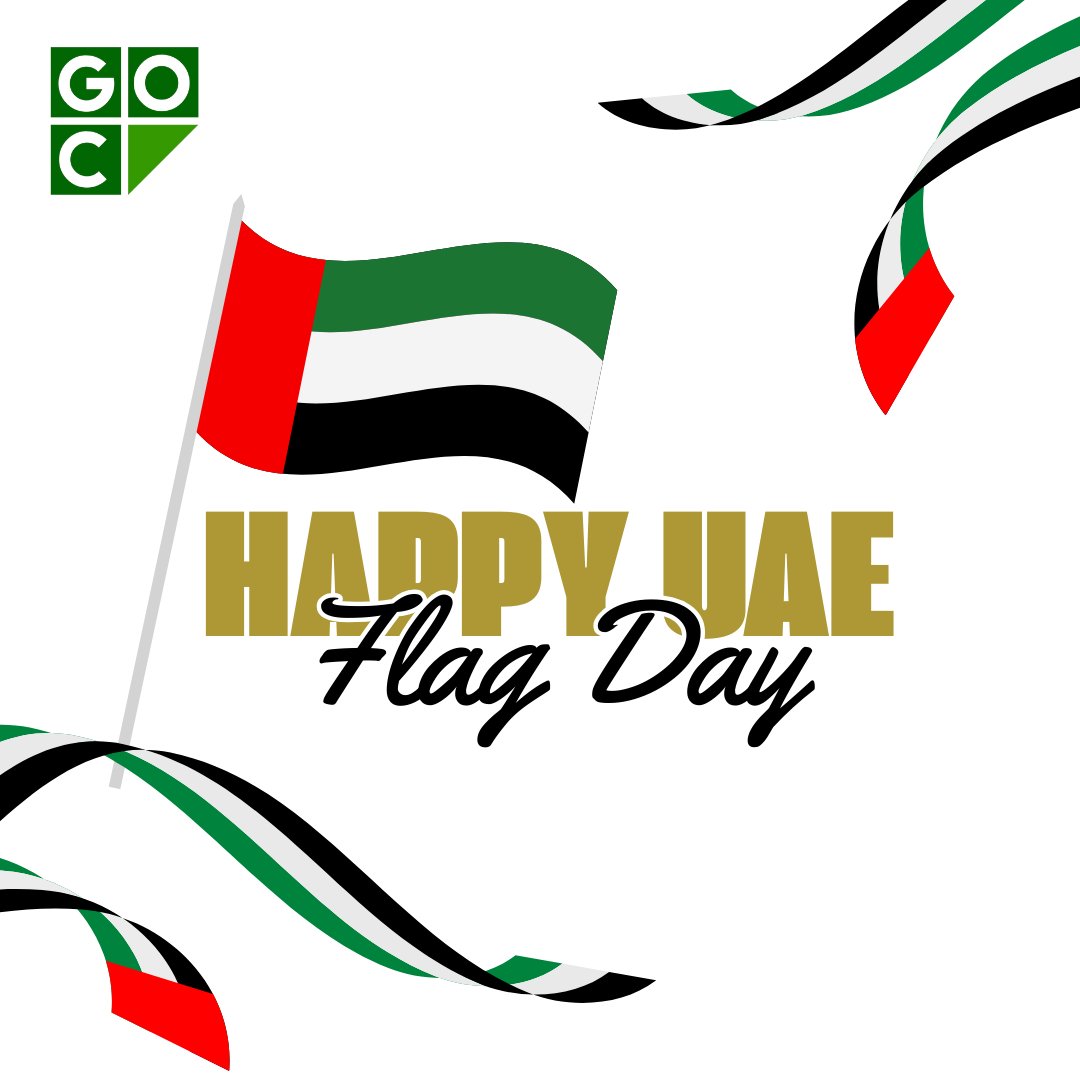 GOC_UAE's tweet photo. Happy UAE Flag Day! Let’s celebrate the spirit of unity and pride that our flag represents. It is a symbol of our heritage, strength, and the bright future we build together.
.
.
.
#gocuae #construction #contracting #dubai #water #Energy #power #uae #dubaiconstruction #UAEFlagDay https://t.co/r4ZMHuuKm4
