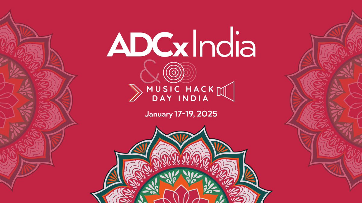 Hi everyone, we’re excited to announce that #ADCxIndia and #MusicHackDayIndia will be back in January 2025. More details coming soon. Follow <a href="/audiodevcon/">audiodevcon</a> to stay up to date.

audio.dev/adcx-india-25

The Call for Talks is live and the deadline to submit a talk is December 6th.