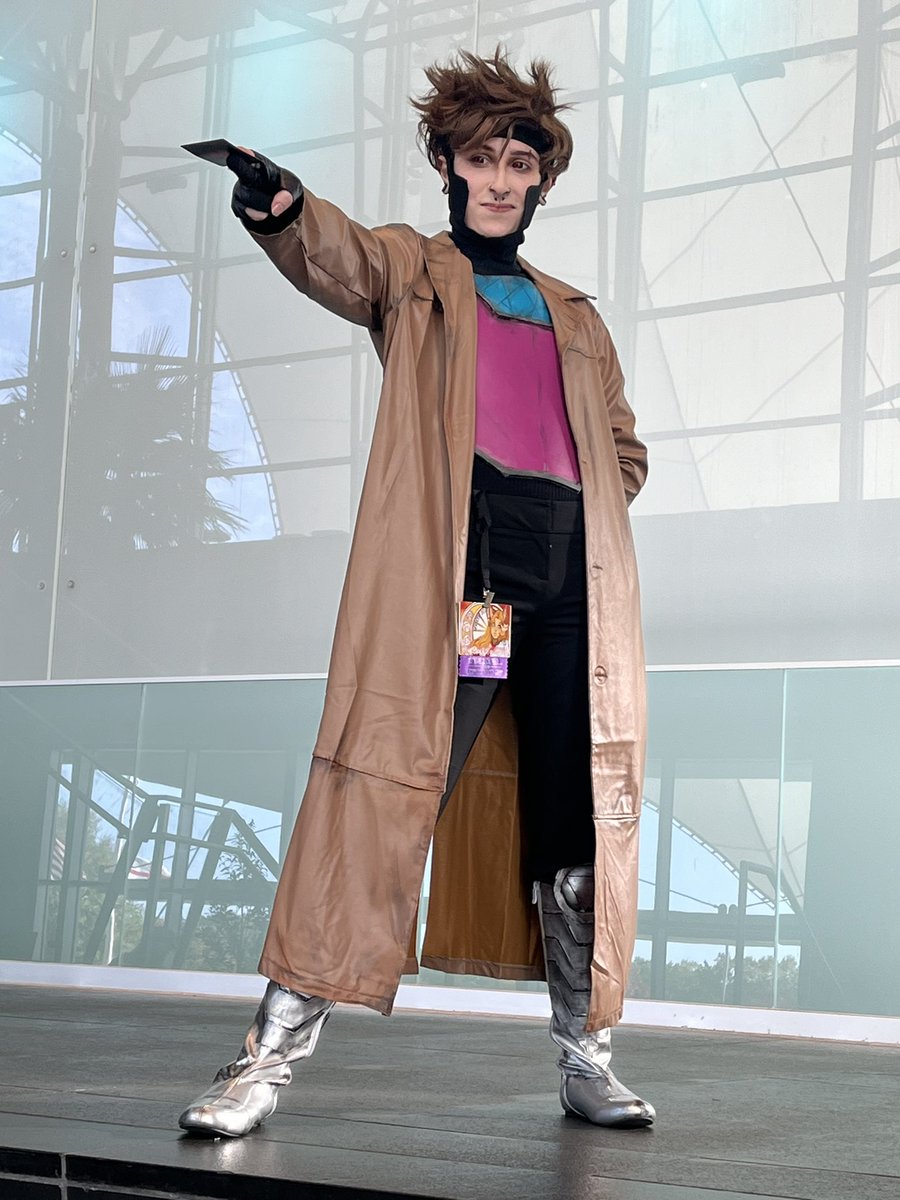 enbydiangelo's tweet photo. “Gambit sees your bet and raises it!”

Here’s some cool Gambit pics from Nekocon!

#gambit #xmen97 #gambitcosplay #xmen97cosplay
@AJLoCascio https://t.co/JwfQsFWZLR