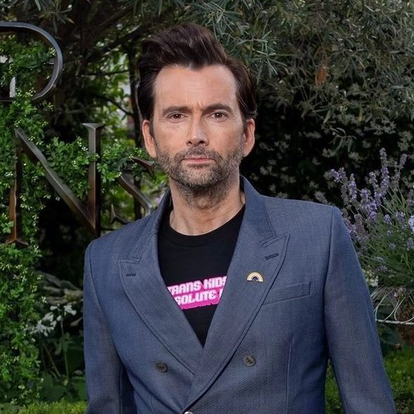 Fun fact. David Tennant said no to JK being associated with Doctor Who, hence her eternal saltiness about him.

Making David even more awesome. 

Here's an unrelated photograph of David in a t-shirt that says 'leave trans kids alone, you absolute freaks'.

I love him.