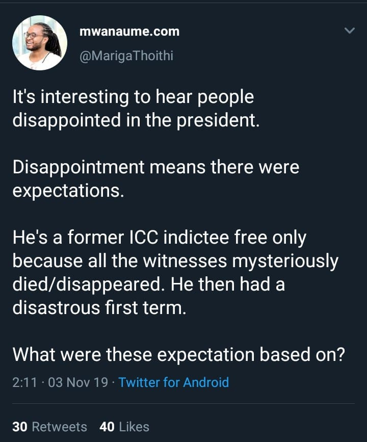 mmnjug's tweet photo. This post by @MarigaThoithi is from 2019 and weirdly enough, is still relevant today... https://t.co/6dyRurMYJQ