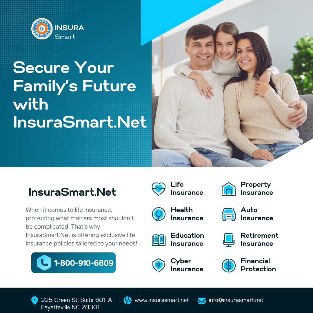 Insurasmartnet's tweet image. Peace of mind knowing your family is secure Easy access to policy information and support Financial security during life’s unexpected moments Quick and reliable claim settlements Ready to take the next step? linktr.ee/insura_smart14
