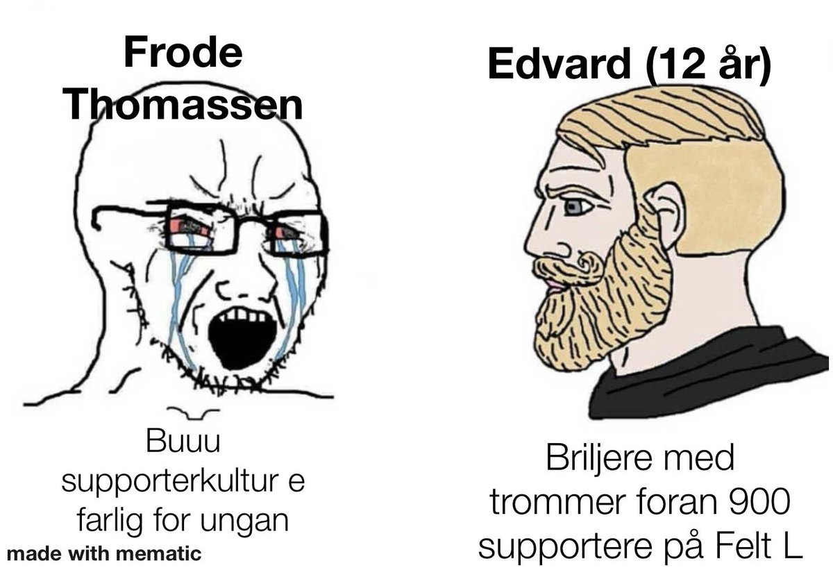 Meme. Les Frodes kommentar i vg. At en daglig leder uttaler seg så fordomsfullt, løgnaktig, og nedlatende mot supporter norge er mildt sagt provoserende. Hold deg til egen klubb. vg.no/sport/i/o3wemR…