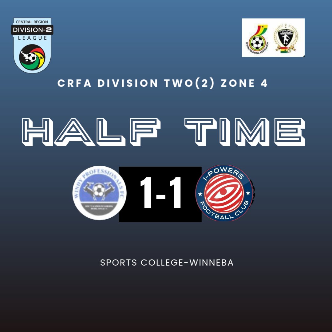 It's level at halftime 🔵⚪️🔴