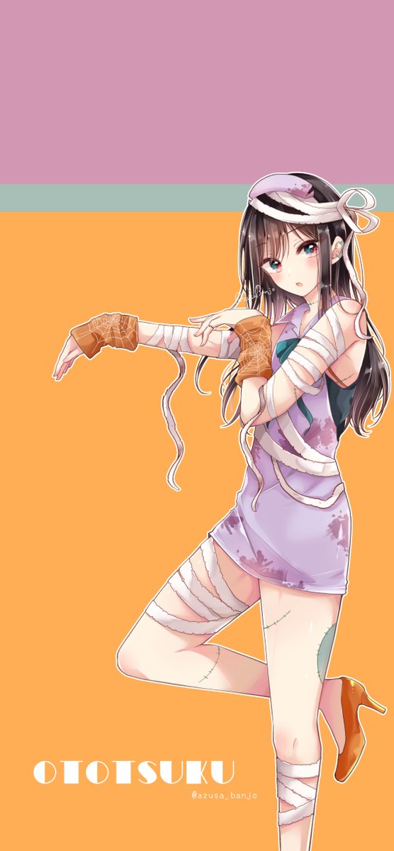 渋谷凛(シンデレラガールズ) 「ゾンビナース日浦をスマホ壁紙とかで使えるようにしました!よろしければどうぞ～使用」|万丈梓 / おとつく５巻発売中のイラスト