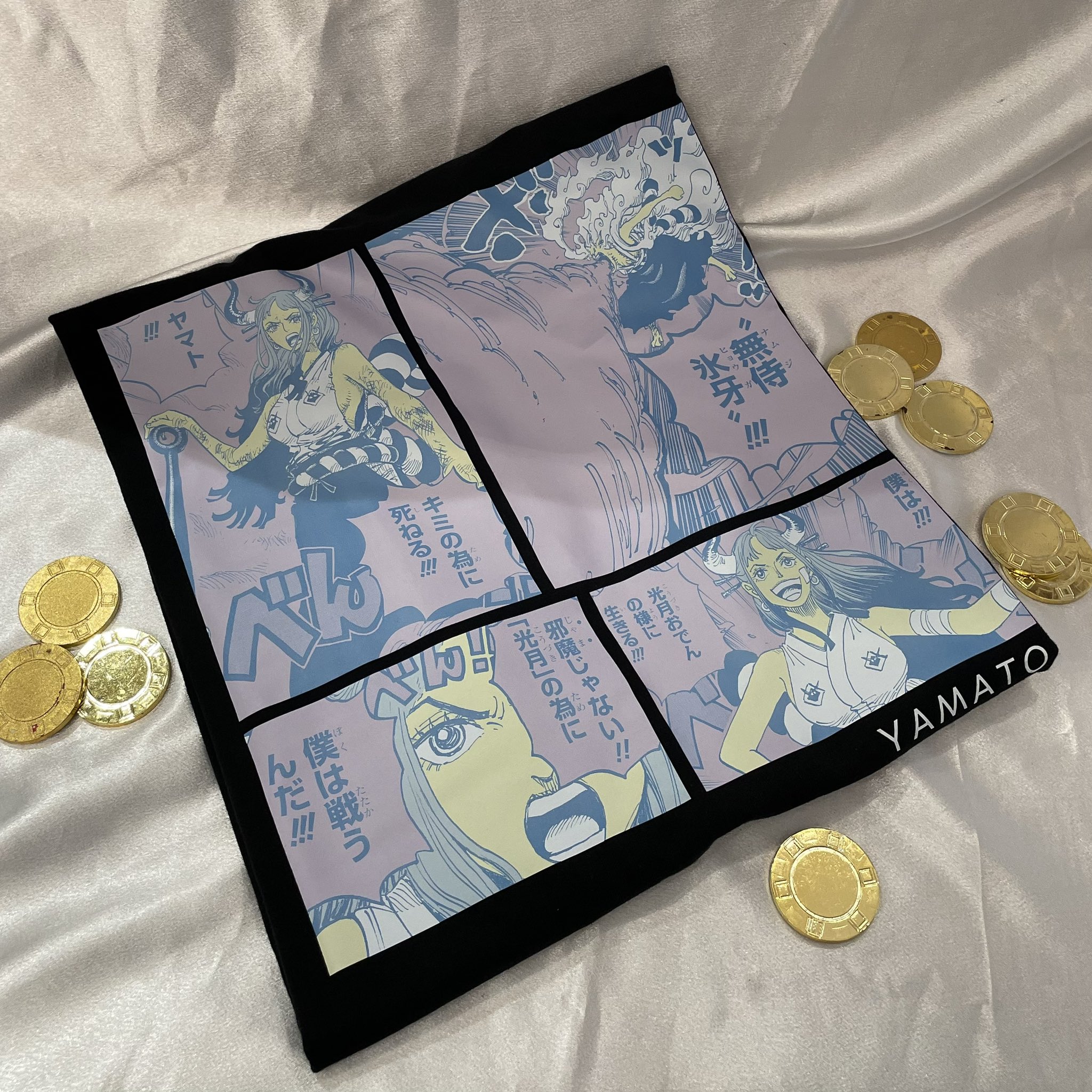 【未使用】ワンピース ヤマト ポケット付きビッグシルエットTシャツ 『ONE PIECE』ポケット付きビッグシルエットTシャツ \u201cHEROES