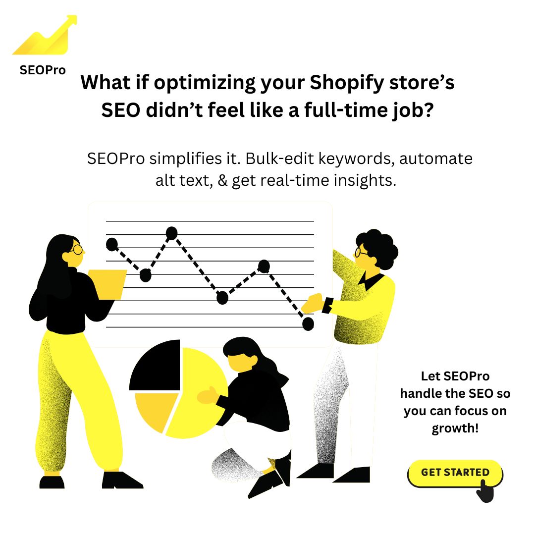 getSEOPro's tweet photo. Ever feel like SEO is taking over your time? SEOPro simplifies it. Bulk-edit keywords, automate alt text, &amp; get real-time insights. Let SEOPro handle the SEO so you can focus on growth!
🔗 https://t.co/0aJTGykHZX 
#ShopifySEO #SEOPro #EcommerceGrowth https://t.co/V7Ompg9DPT