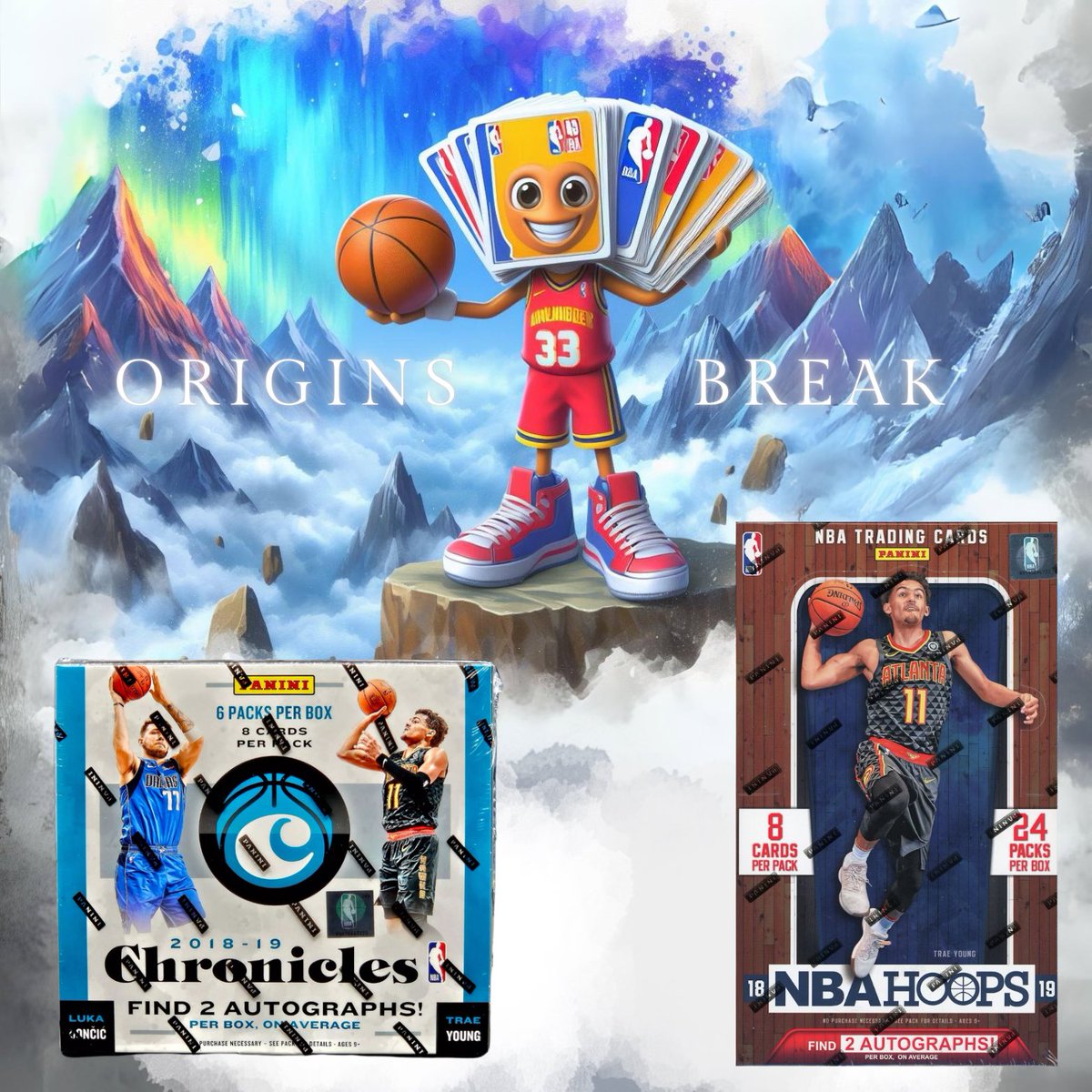BIG BREAK 50 : RANDOM DRAFT PICK 

- 46€ / Spot  -  16 Spots Disponibles - 

Paiement en 2x si vous le souhaitez ! ✅

Rookies Luka / Trae / Shai / Brunson / MPJ / Sexton / JJJ … 😵🔥

240 Cartes / 4 Auto et bien plus … 🍀