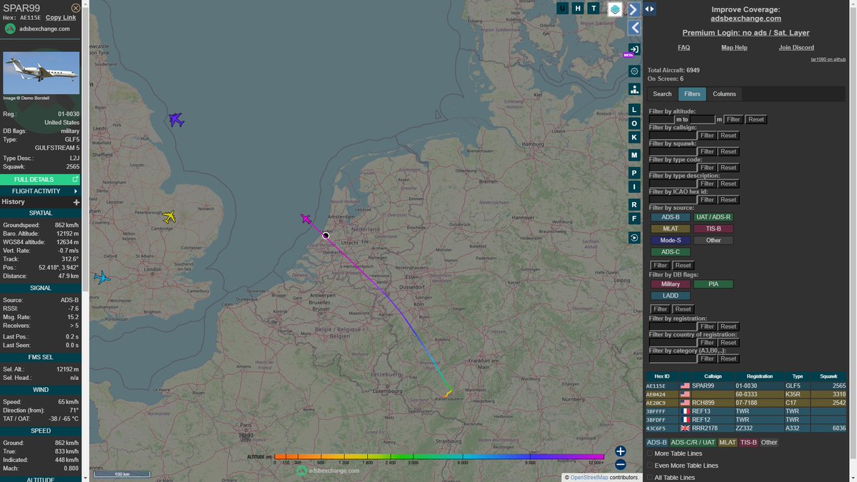 wesleyb1989's tweet image. #SPAR99 this morning
#AE115E / 01-0030 #USAF #Gulfstream 5
#NLspot #Aviation #ADSB #GLF5 #Nikon #P1000