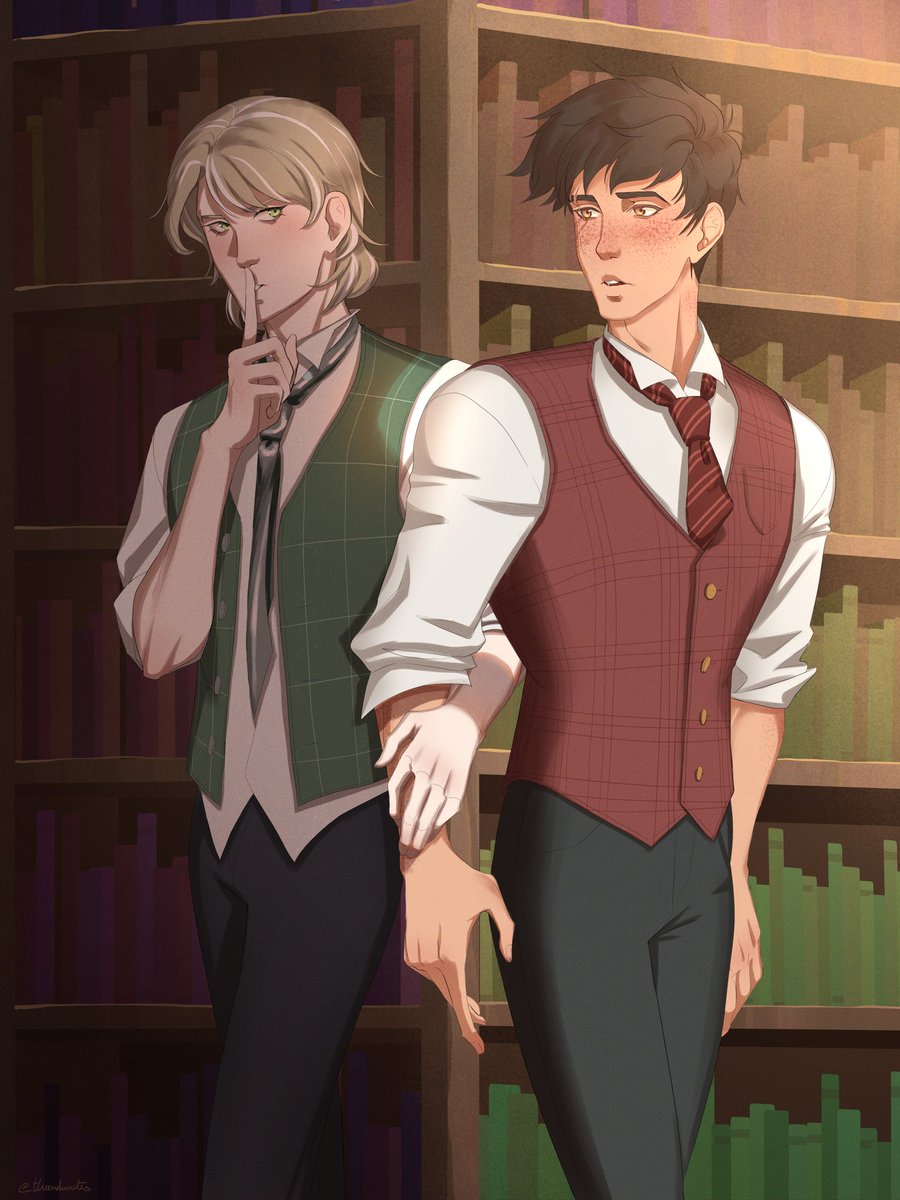 What if we kissed in the forbidden section of the library...?

Rybel - Rylan (<a href="/undercroftdate/">ʀʏʟᴀɴ ᴀᴠᴇʀʏ</a>) x Bel ❤💚

Happiest birthday to Rylan! That boy deserves the world 🥺💕