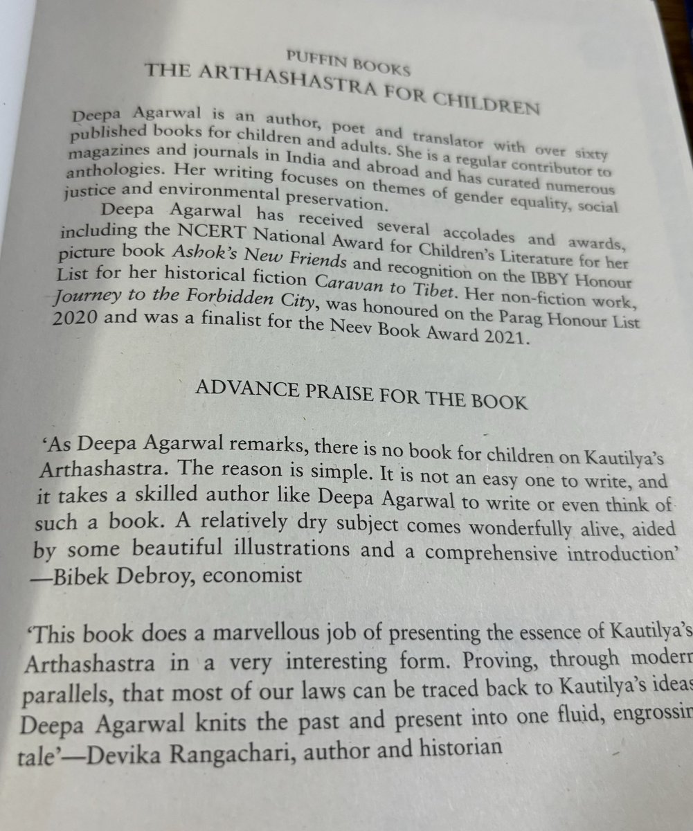 RIP <a href="/bibekdebroy/">Bibek Debroy</a> Saddened by the passing of a towering intellectual of our times. He was kind enough to write the introduction to my book Listen, O King and graciously gave a wonderful quote for my Arthashastra for Children.🙏