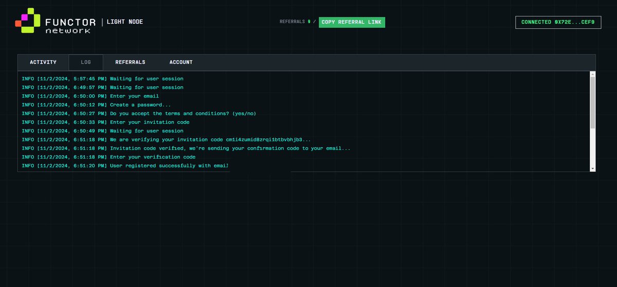 kakekapustaja's tweet photo. @FestCrypto @0xitsallrisky @noctisthedefi @flxthesixth @davyden_ 9/#FUNCTORNETWORK
https://t.co/nwmUGRXCoQ
Buka link diatas, daftar pakai email, install extensi chrome, biarkan aktif selama yg kamu bisa tiap hari. https://t.co/YAJqKue5O8