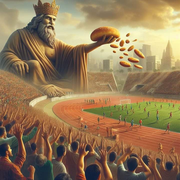 BlackNobiliti's tweet photo. GRAND RISING PEOPLE OF THE SUN‼️

The Roman poet Juvenal coined the phrase "panem et circenses," meaning "bread and circuses," to describe how the ruling elite kept the masses happy and under control in ancient Rome. https://t.co/u8ftqMhF8p