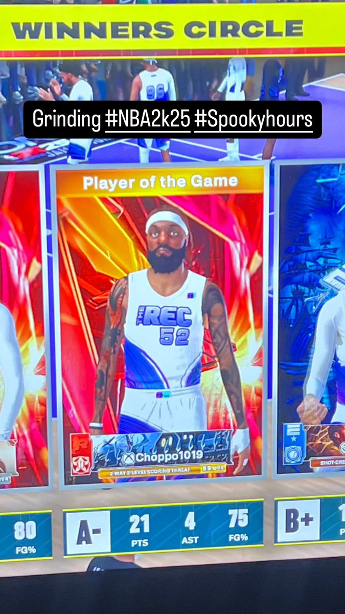 DaneDucketts's tweet image. GRINDING @NBA2K #NBA2K25 #SpookyHours