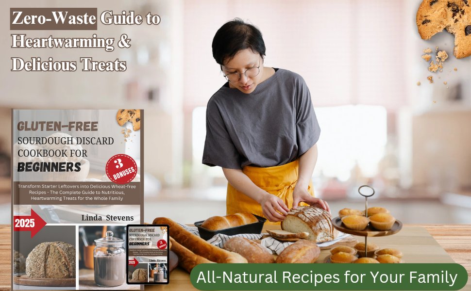 Are you wondering how to create mouthwatering gluten-free breads, muffins, and snacks without waste?

Gluten-Free Sourdough Discard Cookbook for Beginners by Linda Stevens is your ultimate guide.

Click on the link 👇👇to access it. 
amazon.com/author/linda_s…
 #Zero_waste_Recipes