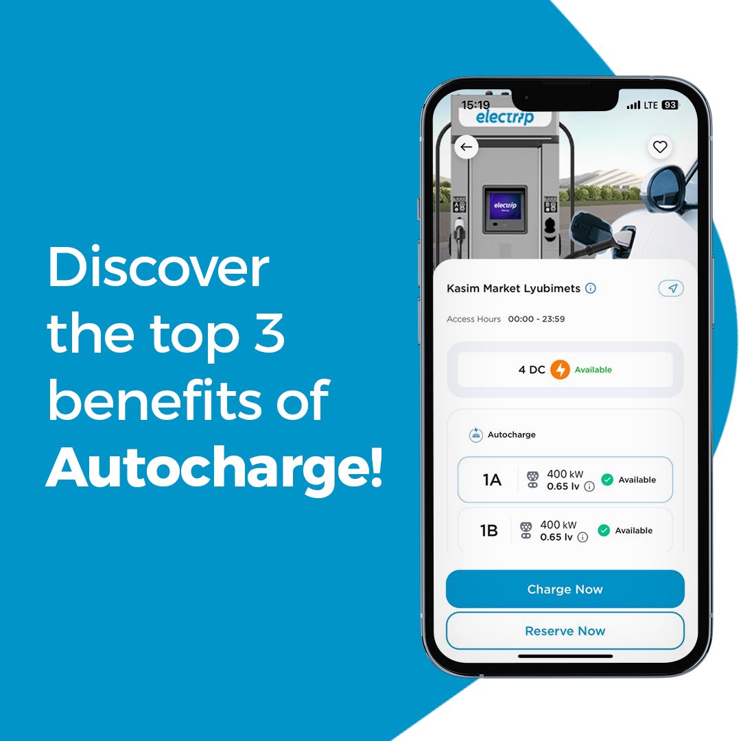 electripglobal's tweet photo. Unlock the future of effortless charging with Autocharge! Enjoy seamless connections as your vehicle automatically starts charging upon arrival at the station. Say goodbye to long waits and hello to reliability with secure authentication. #electrip #autocharge https://t.co/odoxxwLdda