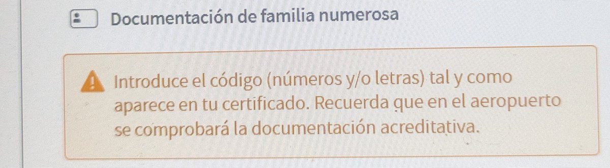 mrv29692's tweet photo. @vueling Si pongo solo números, si pone el check verde, pero no es tal y como aparece en el certificado ,que es lo que ponéis en la  advertencia superior https://t.co/gHWQUxr86B