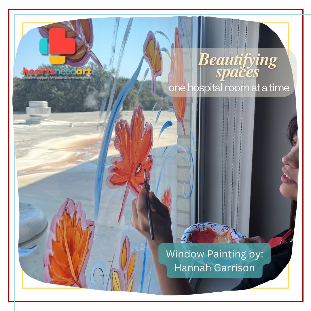 We hear from patients, nurses, doctors, and really many hospital staff: seeing these paintings on a patient's hospital window really changes the energy of the room.
Help us brighten these rooms by making a donation today❤️💛💙
heartsneedart.org
#artistherapy #hospitalmural