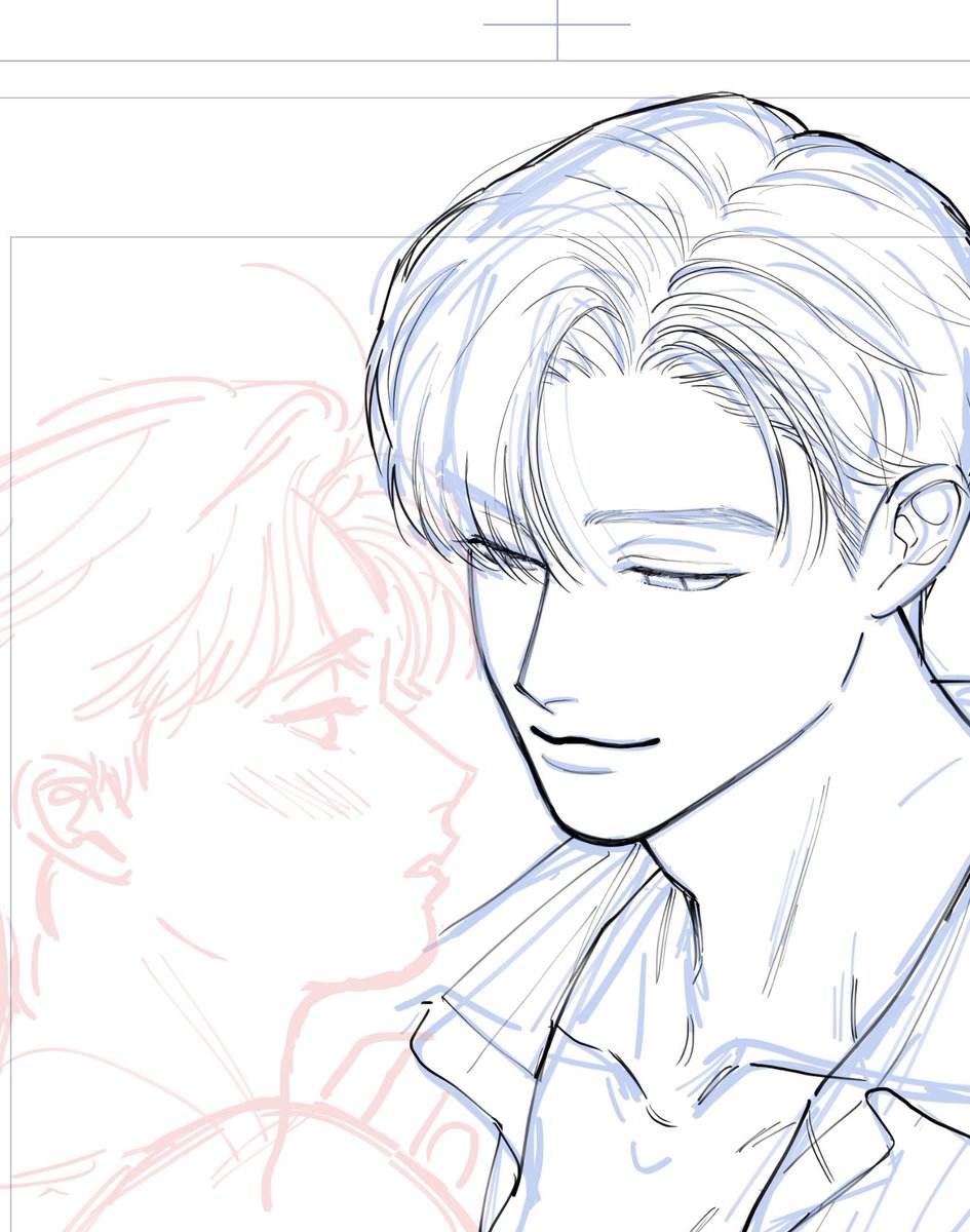 息抜き、没ラフのペン入れなど