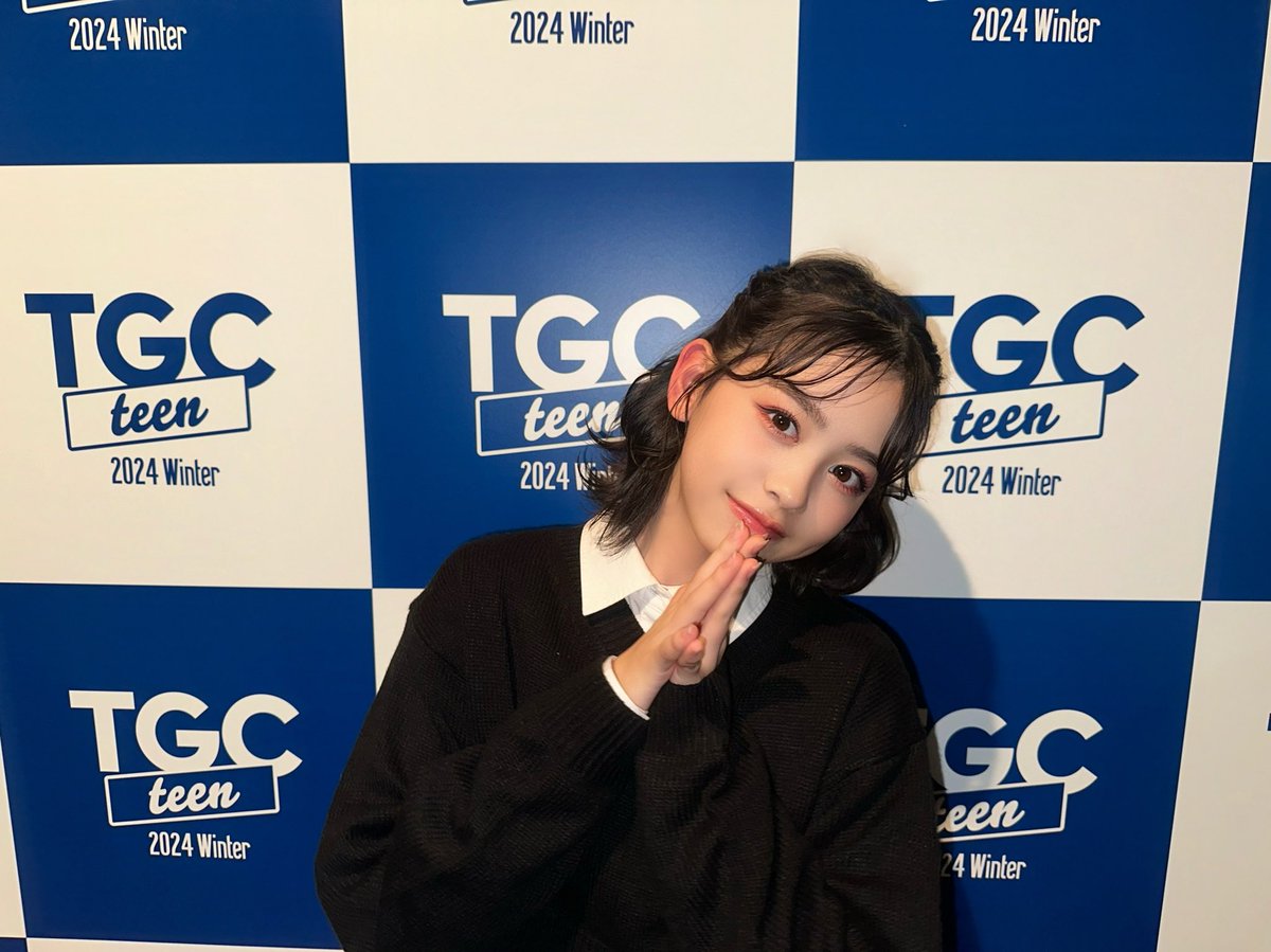 このあとTGC teen 2024 Winter よろしくお願いしまーす❄️🎀 会場内の