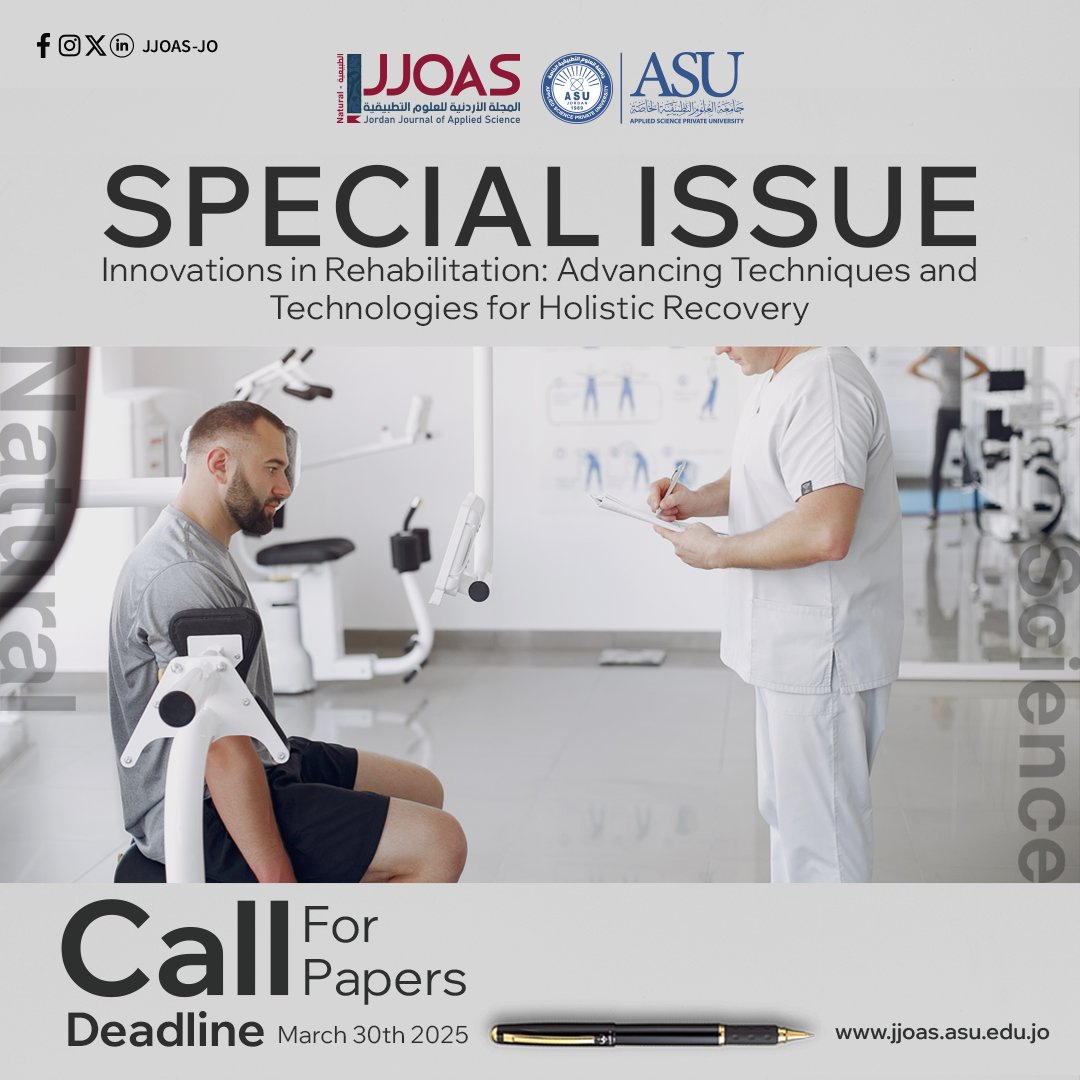 📅 Call for Papers 📅

📩 Submit your research through the following link: jjoas.asu.edu.jo/index.php/jjoa…