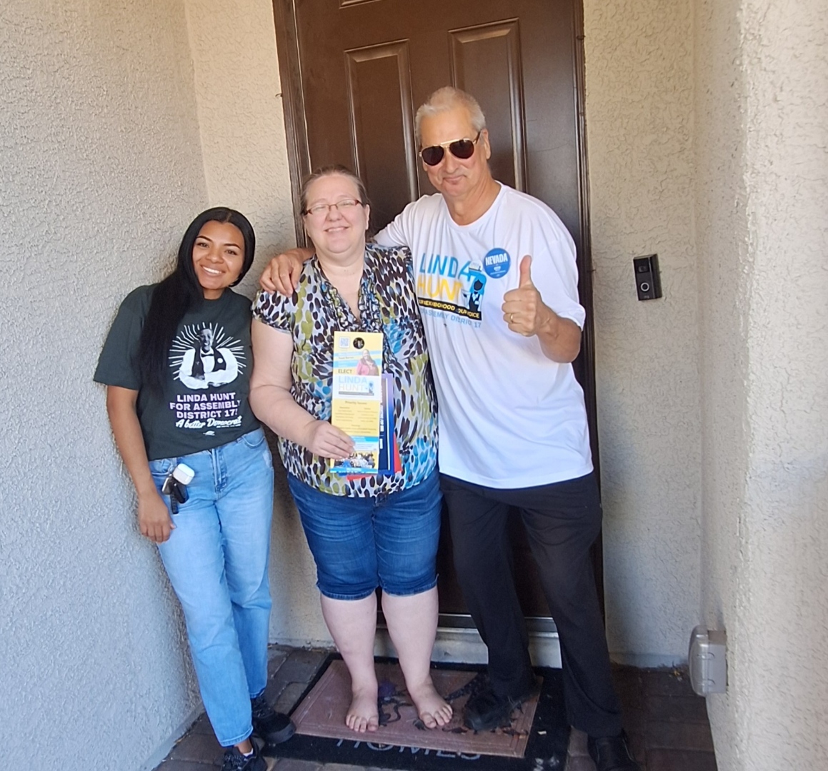 LindaForNevada's tweet photo. Thank you #TeamLinda from the depths of my heart! Thank you for all the hard work and friendship! We talked to so many neighbors in #AD17 today! Let's win this on November 5! #WeVoteWeWin #WeFightWeWin #nvleg https://t.co/c05snH6M78