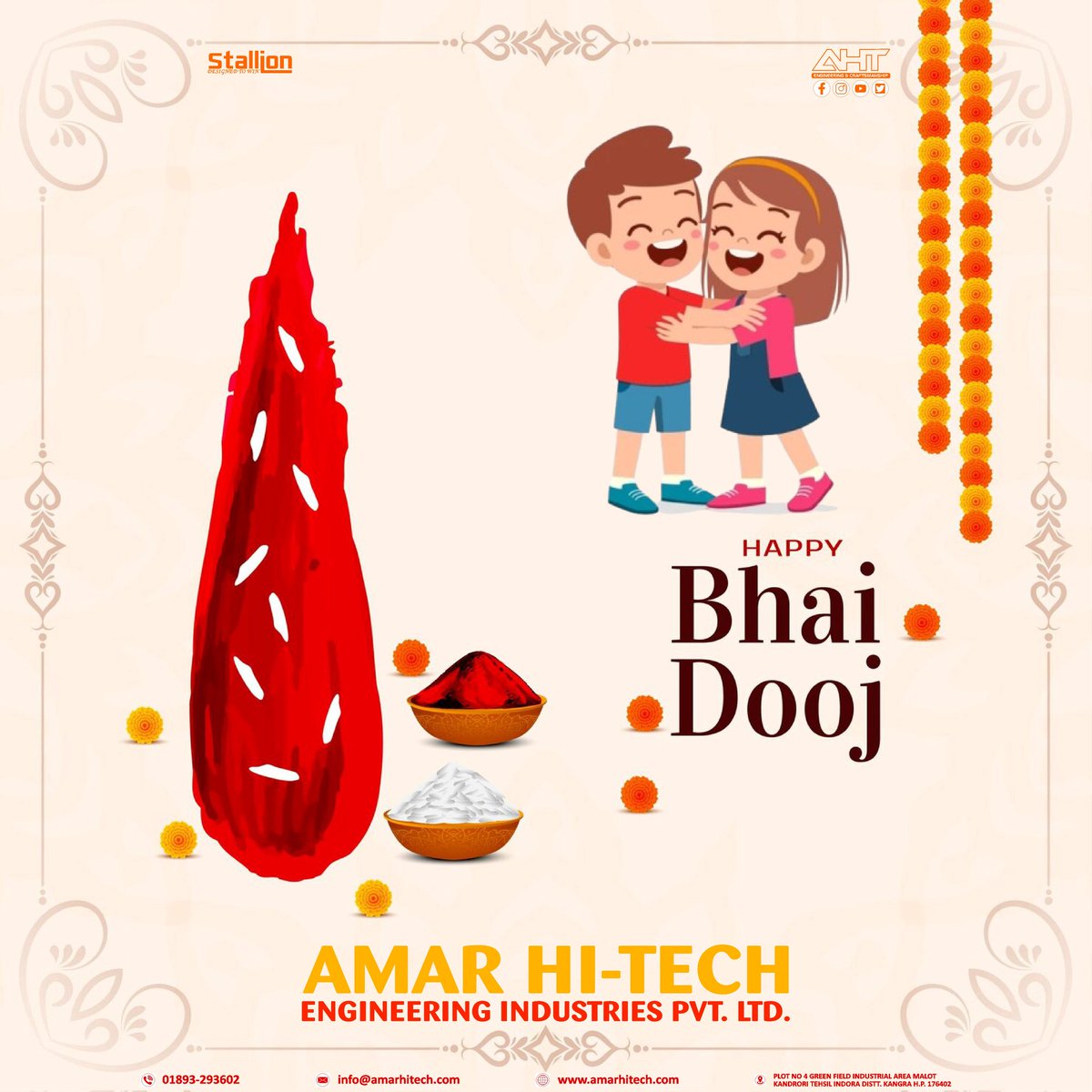 amarhitecheng's tweet photo. Happy Bhai Dooj! May your life be filled with joy and success

🔥JOIN THE STALLION REVOLUTION🔥

#aht #stallion #makeinindia #bhaidooj  #celebration #festival #stallionguns #gun #shotgun #indian #instagram #makeinindia #gun #firing #beindian #bestallion https://t.co/17mE78VMmh