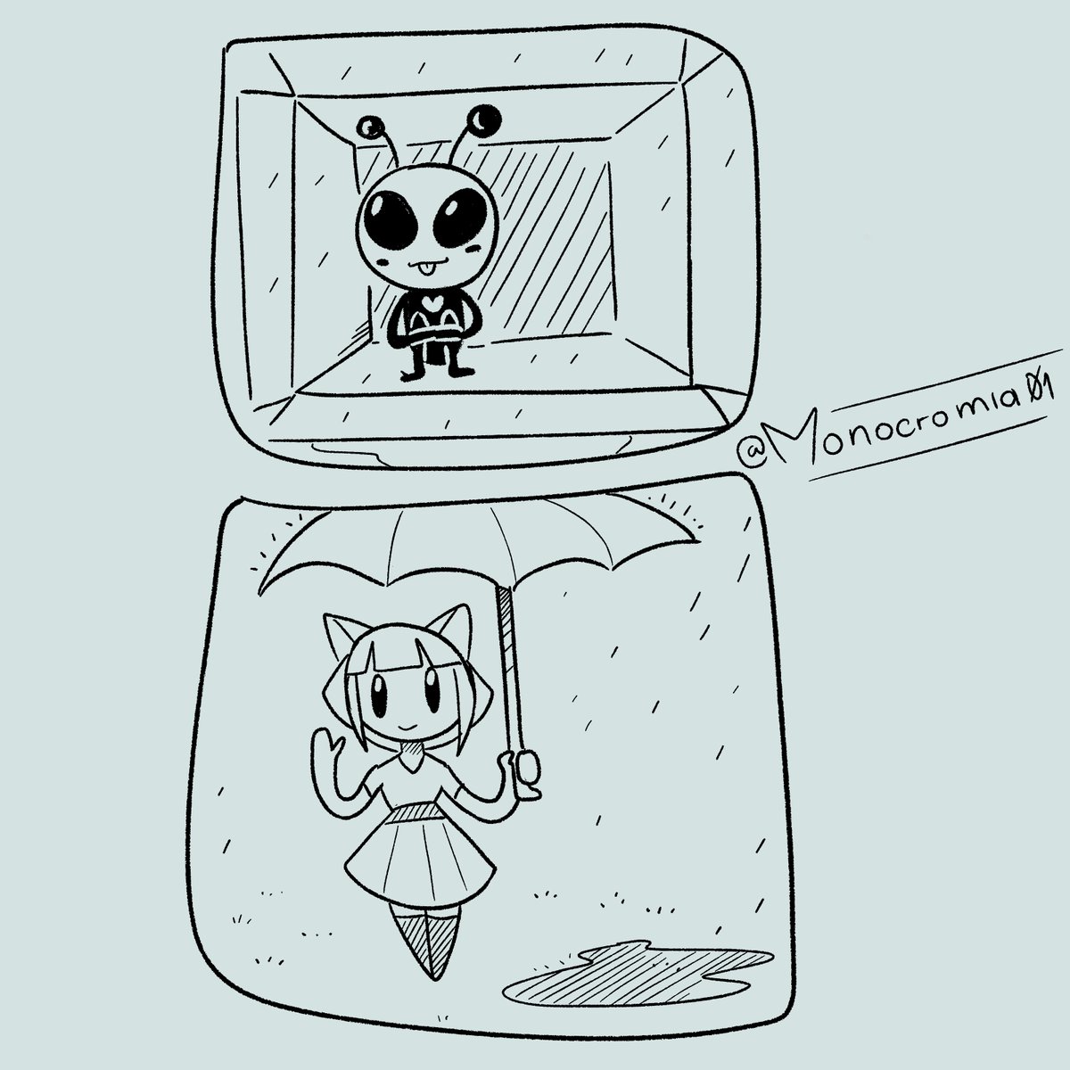 monocromia02's tweet photo. Aliencin 002 #Aliencin #comic #aliencomic https://t.co/W5p3Q4uP3I