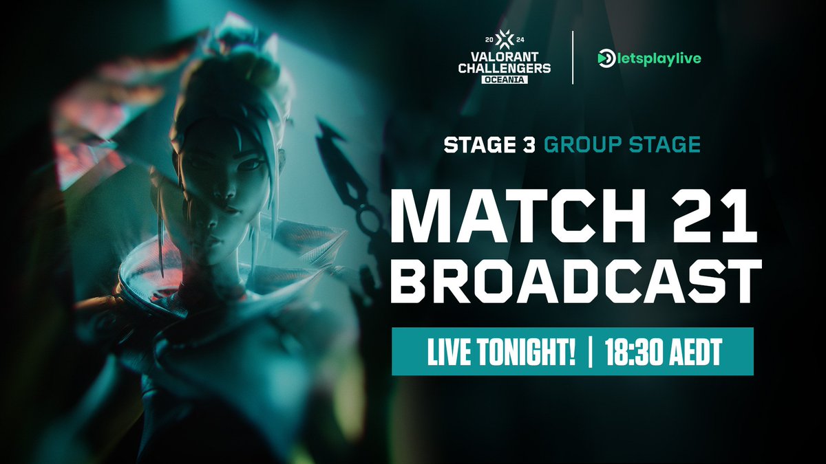 LPL Esports (@letsplaylivegg) on Twitter photo <a href="/vctpacific/">VCT Pacific</a> <a href="/ValorantEsports/">VALORANT Champions Tour</a> @kebabclanval <a href="/MComESC/">MCOM Media</a> <a href="/FOCUSGGAU/">FOCUSยฎ</a> <a href="/Stoneyjak/">Jack</a> <a href="/BONKERSOCE/">E-KING</a> <a href="/KoopaTroopasVal/">Koopa Troopas</a> <a href="/kmannamk/">Kmannamk</a> <a href="/HornswogglersVL/">Hornswogglers</a> <a href="/OCE_Underworld/">Underworld Esports</a> ๐ฅ Match 21 ๐ฅ
๐ซ <a href="/BOBOvlr/">BOBO</a> vs <a href="/acaiunderworld/">Acai underworld</a>
๐๏ธ <a href="/AtlasCasts/">Atlas</a>
๐บ twitch.tv/atlascasts <a href="/vctpacific/">VCT Pacific</a> <a href="/ValorantEsports/">VALORANT Champions Tour</a> @kebabclanval <a href="/MComESC/">MCOM Media</a> <a href="/FOCUSGGAU/">FOCUSยฎ</a> <a href="/Stoneyjak/">Jack</a> <a href="/BONKERSOCE/">E-KING</a> <a href="/KoopaTroopasVal/">Koopa Troopas</a> <a href="/kmannamk/">Kmannamk</a> <a href="/HornswogglersVL/">Hornswogglers</a> <a href="/OCE_Underworld/">Underworld Esports</a> ๐ฅ Match 21 ๐ฅ
๐ซ <a href="/BOBOvlr/">BOBO</a> vs <a href="/acaiunderworld/">Acai underworld</a>
๐๏ธ <a href="/AtlasCasts/">Atlas</a>
๐บ twitch.tv/atlascasts