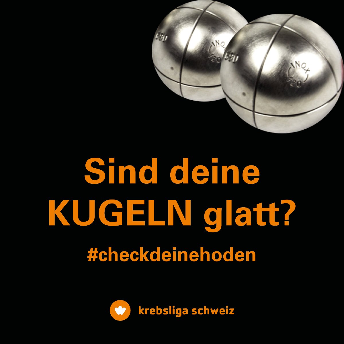 Heute ist #Weltmännertag! 
Hodenkrebs ist die häufigste Krebserkrankung bei Männer unter 40. Körperbewusstsein ist wichtig, deshalb check deine Hoden!  
Falls du eine Veränderung wahrnimmst, wende dich an einen Urologen oder eine Urologin. 
#hodenkrebs #prävention