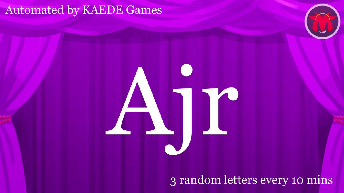 3letter_'s tweet image. A j r