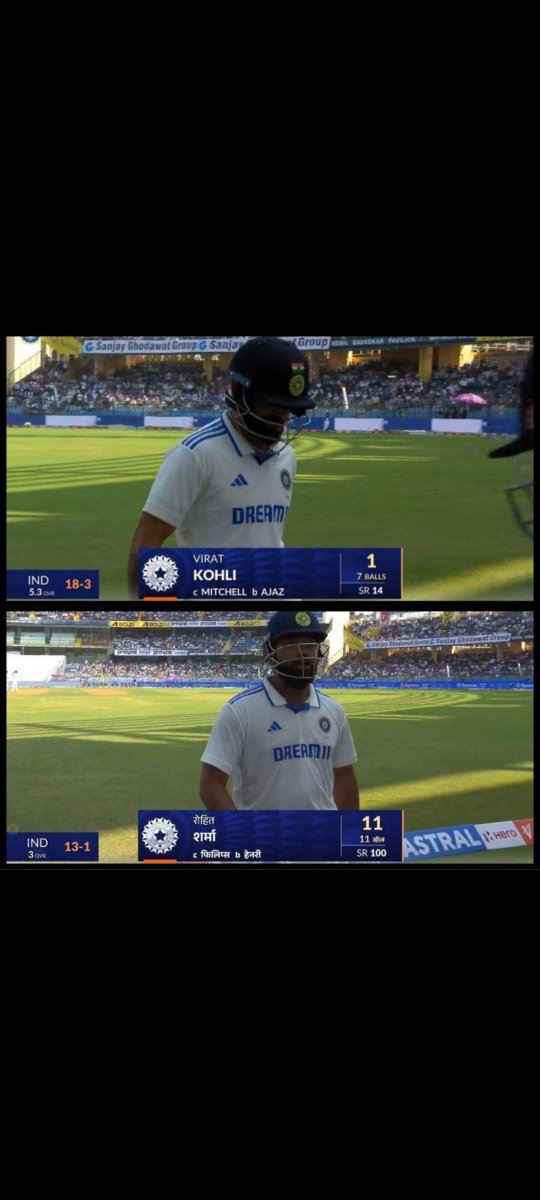 Its perfect time to retire when you turn from assets to liability.
You had a glorious past but dont let your present ruin your legacy.
<a href="/imVkohli/">Virat Kohli</a> <a href="/ImRo45/">Rohit Sharma</a> 
#INDvNZ #ViratKohli #RohitSharma #Rishabpant #jadeja #IndianCricketTeam #bcci #test #icc #WTC2025