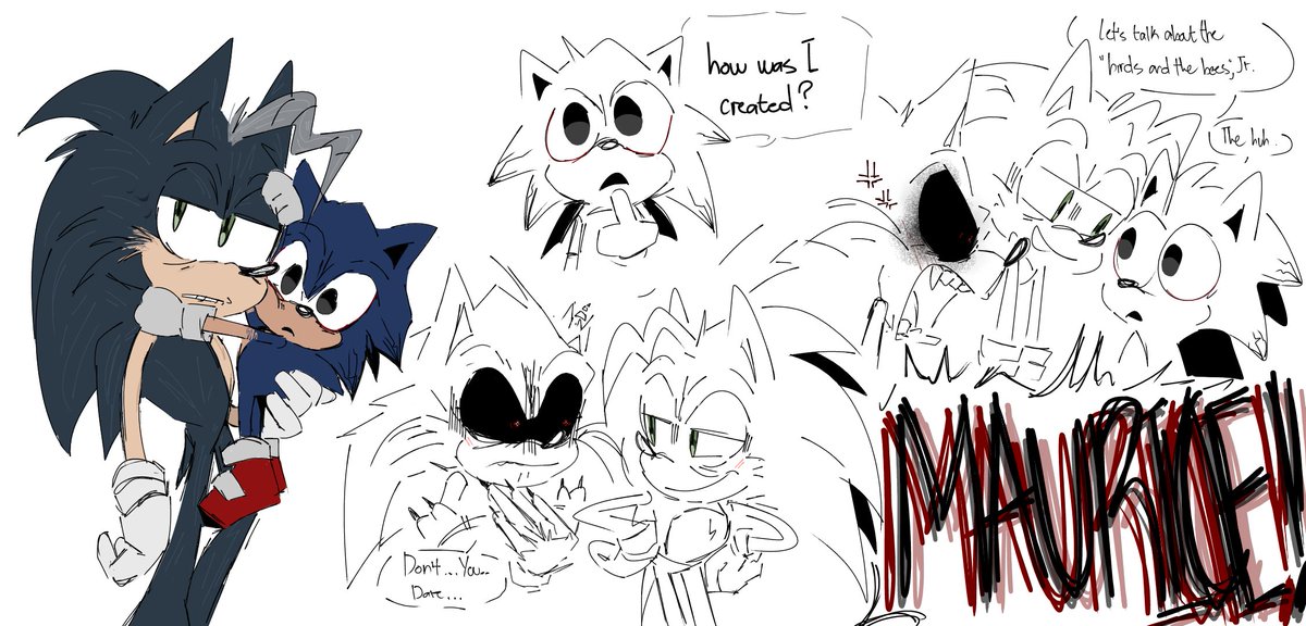 Yo_Army_21_'s tweet photo. The 🐦 &amp; 🐝 talk...
#sonicexe #sonexe #MrGodAu https://t.co/mss0kQ4cuH