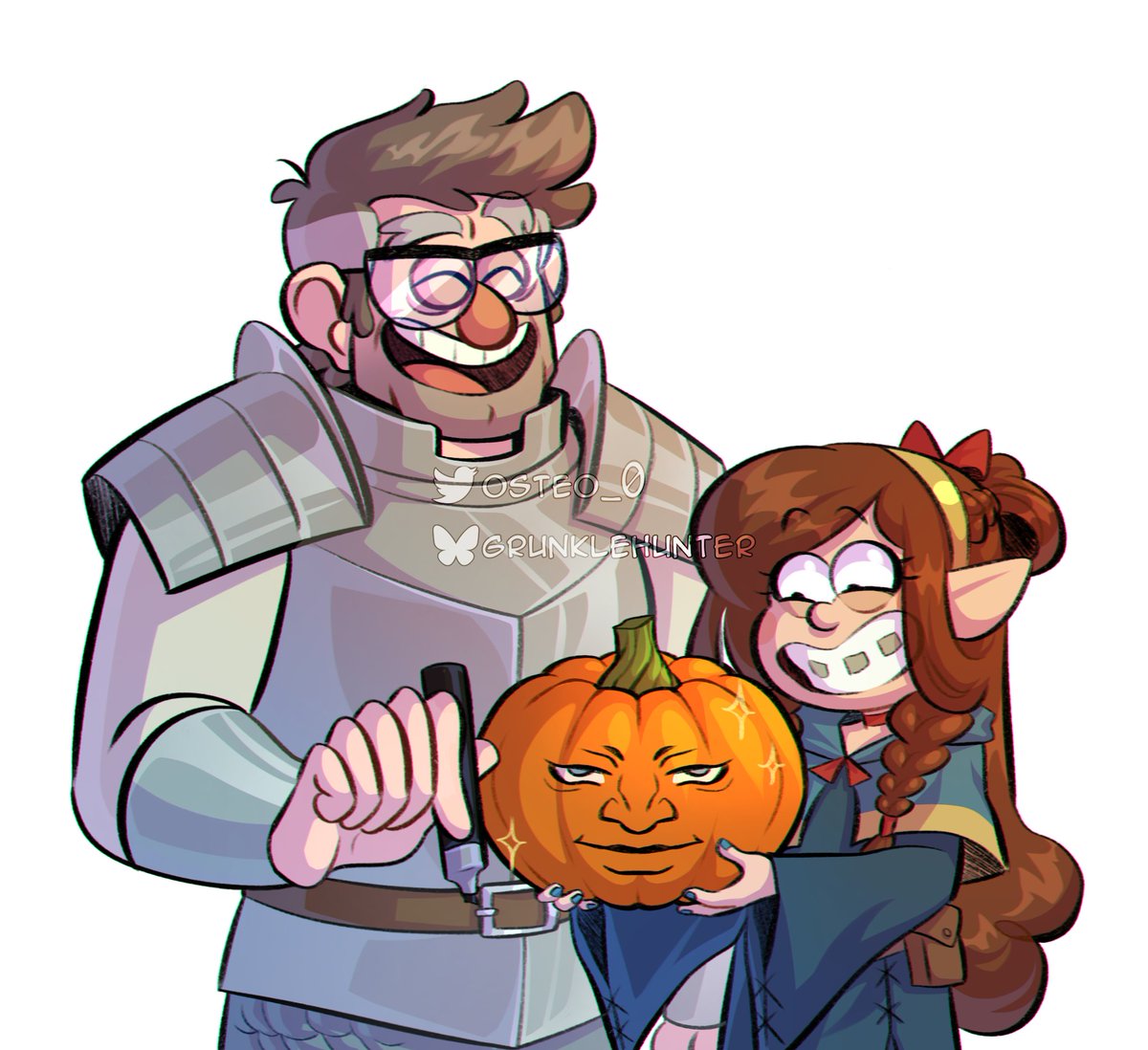 osteo_0's tweet photo. #gravityfalls #stanfordpines #mabel 
They watch dungeon meshi together https://t.co/YuzaVWLcDV
