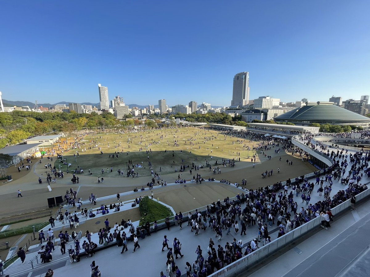 試合後のヒロパの風景。