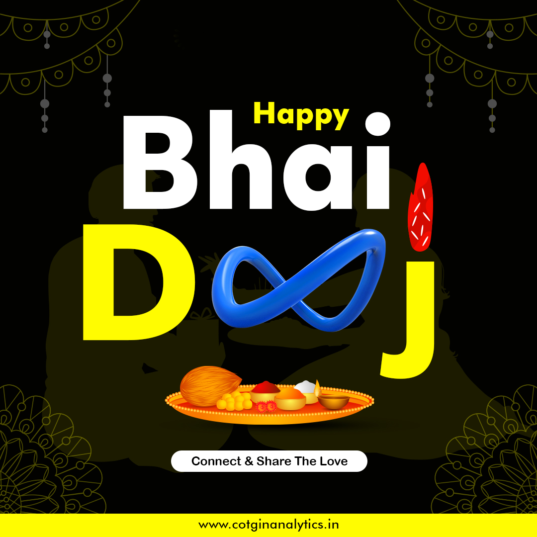 CotginAnalytics's tweet image. Celebrating the bond that brings us together, today and always! 💫 Happy Bhai Dooj to all the brothers and sisters who make life a little brighter, a little better. 💙🌸 #BhaiDooj