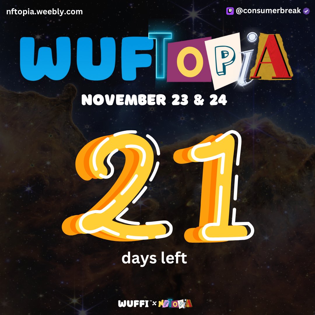 COUNTDOWN TO #WUFTOPIA 🔽
