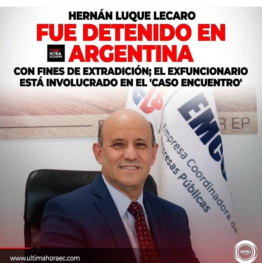 lamiraecuador's tweet photo. ¡YA VA A CUMPLIR UN AÑO Y NANAY! 
Esta publicación está próxima a cumplir un año, en la cual se daba a conocer que Hernán Luque, fue detenido en Argentina y hasta ahora no ha sido deportado https://t.co/oRYsUZl2Sg