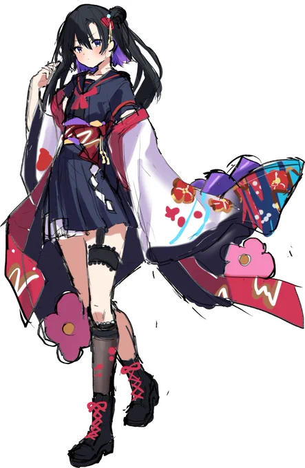 和服セーラーなツンデレちゃん