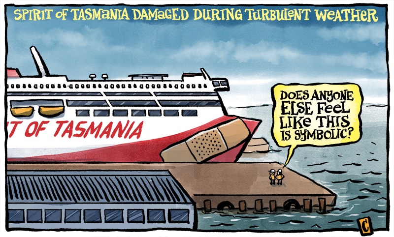 Monday's <a href="/themercurycomau/">Mercury</a> cartoon: Ports and storms...