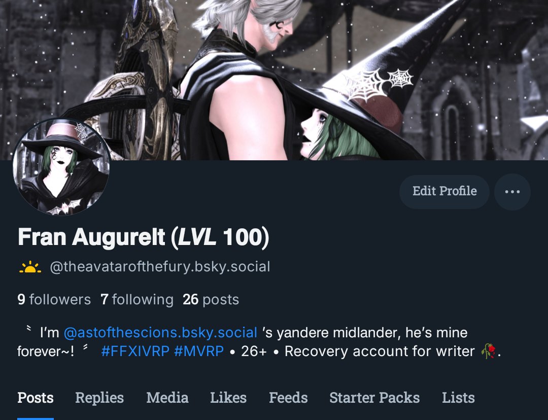 FranAugureltXIV's tweet photo. I also made one for my RP account as well. https://t.co/bVXyT03cQA