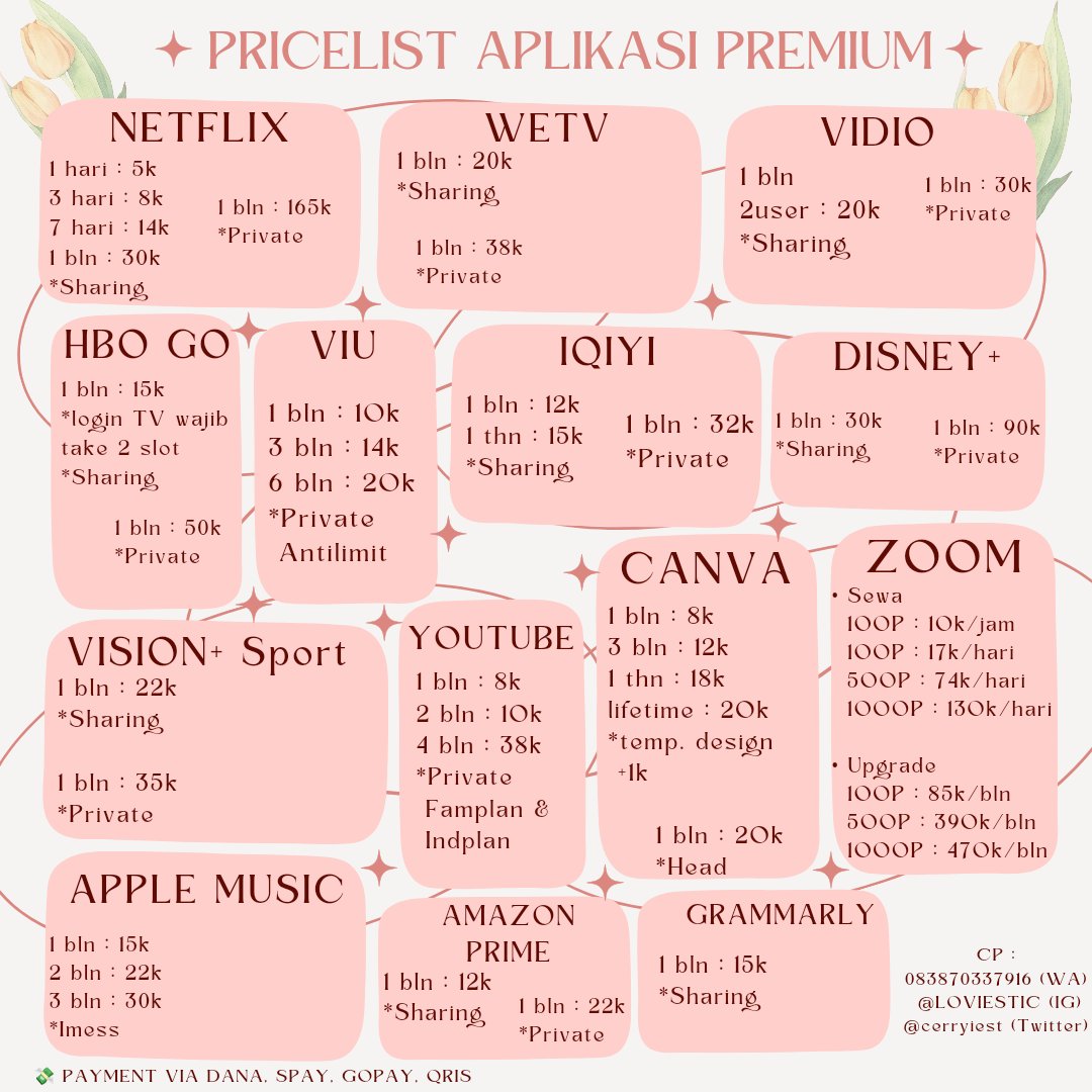 Chivella, jual apk premium♡ tweet media