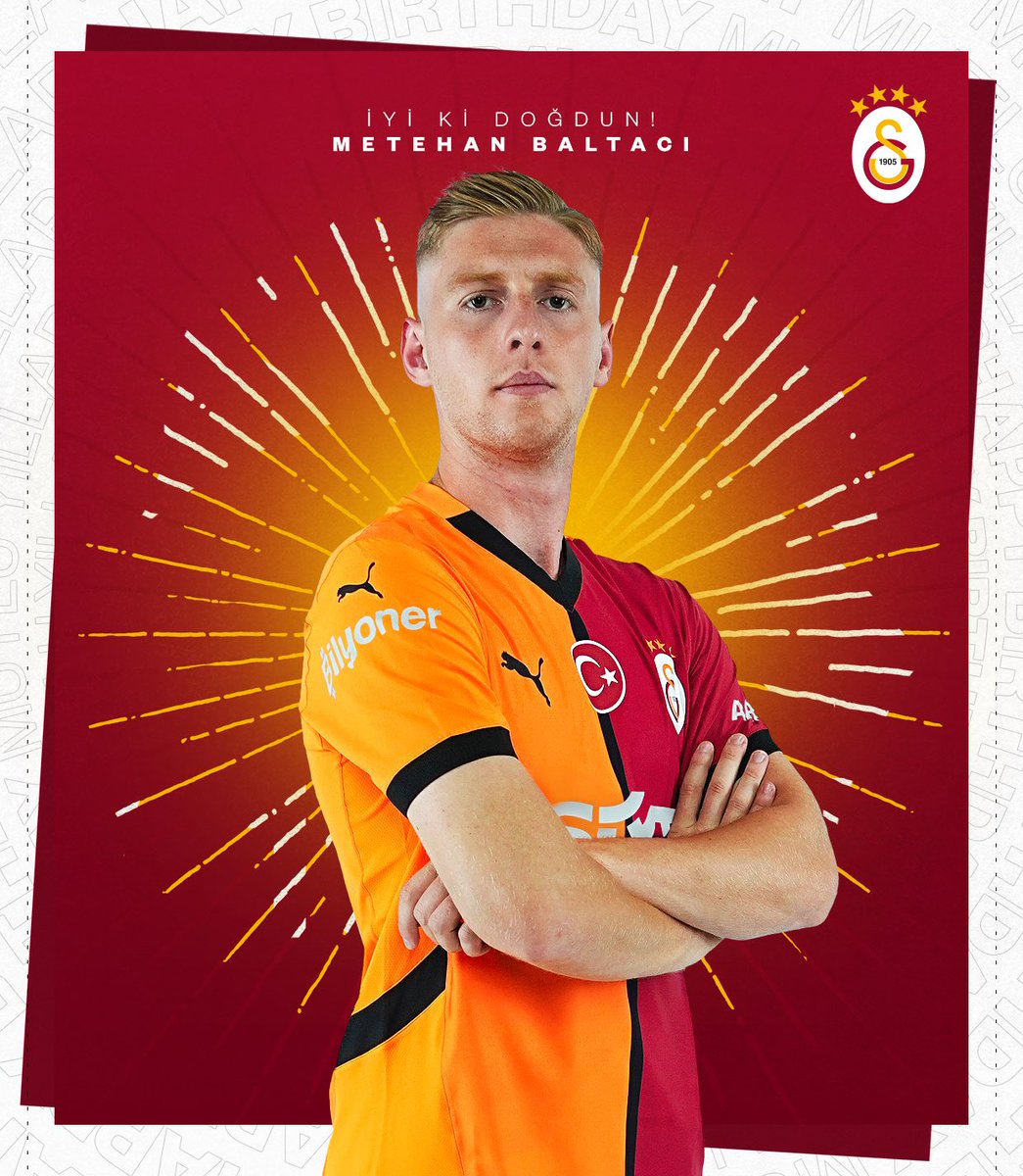 Galatasaray SK (@galatasaraysk) on Twitter photo Bugün futbolcumuz Metehan Baltacı'nın doğum günü! 🎂
İyi ki doğdun <a href="/metehanbaltaci_/">Metehan Baltacı</a> ! 💛❤️ Bugün futbolcumuz Metehan Baltacı'nın doğum günü! 🎂
İyi ki doğdun <a href="/metehanbaltaci_/">Metehan Baltacı</a> ! 💛❤️