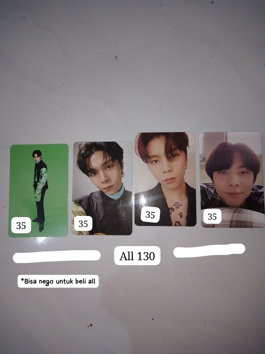 JAKEHOL1C's tweet photo. WTS PC
aab photocard nct; jaemin, johnny. rd ina

• only dom depok yang bisa beli📍
•split pay 
•damage: slight 
•price on pict 💰
•via dana/spay 💵
•cod

#wts #zonauang #photocard #nct #johnny #JAEMIN #kpop #NCTzen https://t.co/tfxTGXXSTd
