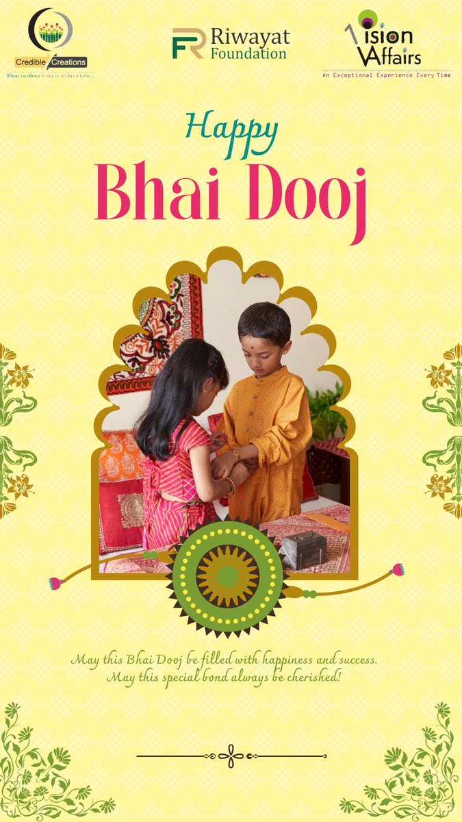 reet_official's tweet photo. A bond beyond words, a love beyond measure. This Bhai Dooj, may the sibling love continue to grow stronger🪔💕
#BhaiDoojWishes 
#FestivalsOfIndia https://t.co/WQ3BPHfa8l
