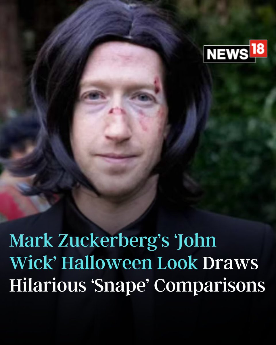 CNNnews18's tweet photo. The Meta CEO dressed up in a sleek black suit and tie, drawing inspiration from the iconic John Wick character, portrayed by Keanu Reeves.

#metaceo #MarkZuckerberg #johnwick #harrypotter 

https://t.co/biYdo3Xw7q https://t.co/6iuWjNhdn8