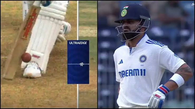 iammj9's tweet photo. Virat be like :- oh first time??? #INDvNZ #Rishabpant @imVkohli @RishabhPant17 well played pant https://t.co/abTGXP4DeV