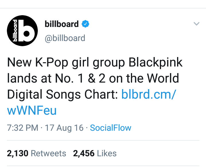 bluvict's tweet photo. Gw yg bukan blink garis keras sampe harus posting ini. Gw cm dengerin KPop dr dlu bukan part of fandom tp Blackpink udh punya jalur sendiri tanpa dompleng opak lu ya. Stop kepedean. Ga ad yg curiga krn mereka sukses dg jln sendiri. 2016 blm baru debut udh bisa begini https://t.co/EEUU6zbfjl