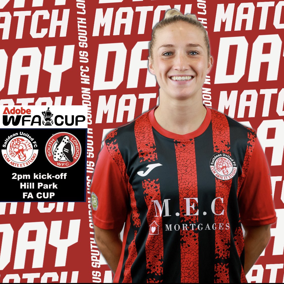 SaltdeanWomenFC's tweet photo. 𝙁𝘼 𝘾𝙐𝙋

Here we go! 

It’s time for the first round proper as we host @SouthLondonWFC at Hill Park.

Can we make history for the second time in as many season?

It should be a cracker, get down to Hill Park!

2pm KO

🐯 https://t.co/9EdVSXK3Rz