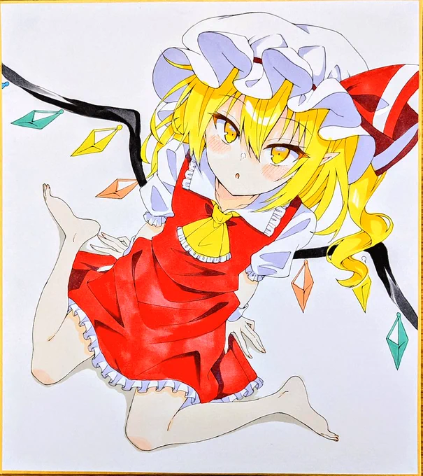 じーっと見つめてくるフランちゃん色紙!! 